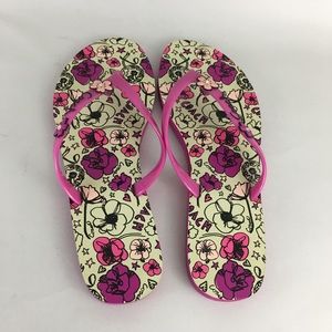 coach floral flip flops